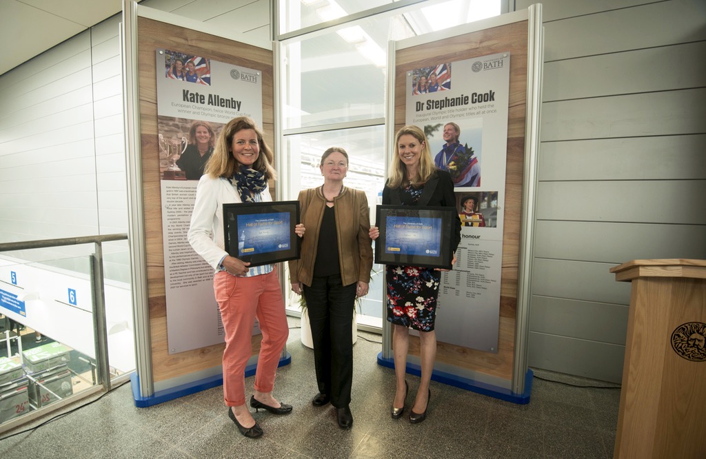 Olympic icons Stephanie Cook and Kate Allenby enter Team Bath Hall of Fame