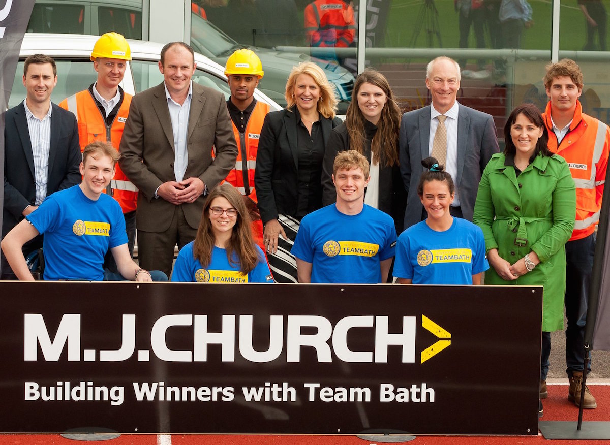 Team Bath partner up with business MJ Church